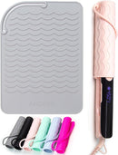 ANGENIL Silicone Heat Mat for Hair Tools - Flat Iron and Curling Iron Pad, Heat-Resistant Travel Case, 9" x 6.5" by CozyNest Decor