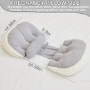 Pregnancy Pillow for Pregnant Women Sleeping,Pillow Maternity Pillow Support for Back, Legs, Belly, HIPS,Grey by TinyTreasures Baby Boutique
