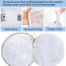 Vivifying Bra Bags for Laundry, 2 Pack Honeycomb Mesh Bra Washing Bags for Laundry, Washing Machine, Lingerie, Delicates, Sock and Baby Clothes by TinyTreasures Baby Boutique