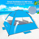 Gorich Beach Tent Sun Shelter for 3/4-5/6-7/8-10 Person with UPF 50＋ UV Protection, Lightweight & Easy Setup Beach Shade Canopy, Portable Beach Shade Tent Beach Cabana by TinyTreasures Baby Boutique