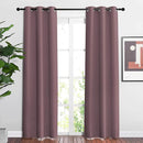 NICETOWN Room Darkening Curtains 84 inches Length for Living Room - Solid Thermal Insulated Grommet Light Blocking Vertical Drapes Window Treatments for Bedroom (Dry Rose, W37 x L84, 2 Panels) by TinyTreasures Baby Boutique