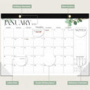 Desk Calendar 2025-2026, 18 Months (July 2025 to December 2026) - Large Size 17" x 12" Desktop/Wall Monthly Calendar with To Do List, Personal Desk Calendar Planner for Home, School, Office - Leaf by TinyTreasures Baby Boutique