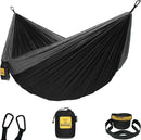 Wise Owl Outfitters Camping Hammock – 500lbs Portable Hammock with Tree Straps - Travel, Backpacking, Hiking, Outdoors Camping Gear - Single or Double by GreenHaven Gardens