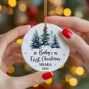 Personalized Baby First Christmas Ornament 2025 - Custom Newborn Keepsake - Sweet Gift for New Parents Mom Dad - Sweet Baby, Boy, Girls, Mom, Dad Holiday Celebration by TinyTreasures Baby Boutique