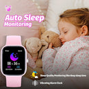 Kids Watch with Fitness Tracker No Phone/APP Needed,19 Sport Mode,1.5" DIY Dial,IP68 Waterproof,Sleep Monitor,Pedometers,Heart Rate,Great Birthday Gift for Boys Girls Teens 6-14 (Pink) by TinyTreasures Baby Boutique