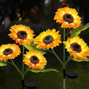 Solar Garden Lights Outdoor Waterproof, 2 Pack Solar Powered Decorative Sunflower Garden Stake Lights for Outdoor Patio Pathway Walkway Landscape Yard Cemetery Grave Decorations by GreenHaven Gardens