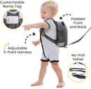 Lulyboo Toddler Backpack Leash - Baby Walking Harness & Anti-Lost Wrist Tether - Kids Backpack 5 Storage Pockets and 2 Adjustable Child Leashes for Kids 1, 2,3,4,5,6,7 Years Old - Ultra-Soft - Panda by TinyTreasures Baby Boutique