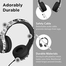 LilGadgets Connect+ Pro Wired Kids Headphones for School w/Microphone, Volume Limiting Noise Reducing Over-Ear Headset w/Cord, SharePort Technology & SoftTouch Padding, Snow Camo Headphones for Kids by TinyTreasures Baby Boutique