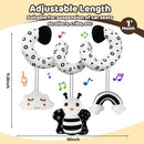 Black and White High Contrast Baby Toys - Sensory Infant Hanging Carseat & Stroller Toy for Newborns 0-6,6-12Months Perfect Easter Birthday & Baby Shower for Babies Boys Girls by TinyTreasures Baby Boutique