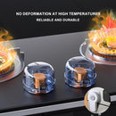 5+1 Packs Stove Knob Safety Covers, Childproof Oven Door Lock, Double-Key Design and Universal Size, Water Resistant Oil Resistant and High Temperature Resistant, for Home Kitchen Kids Pets Childproof by TinyTreasures Baby Boutique
