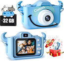 Kids Camera Toys for 3 4 5 6 7 8 9 10 11 12 Years Old Boys/Girls, Kids Digital Camera for Toddler with Video, Birthday Festival for Kids, Selfie Camera for Child, 32GB TF Card by TinyTreasures Baby Boutique