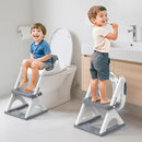 SKYROKU Potty Training Seat for Toddlers – 2-in-1 Adjustable Potty Ladder with Step Stool, Anti-Slip Cushion, Splash Guard & Extra-Wide Pedals, Supports 200+ lbs, Ideal for Boys & Girls by TinyTreasures Baby Boutique