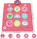 Dance Mat Toy for 3-12 Year Old Girls, Dancing Music Game Birthday for Kids, PlaymatScreen-Free Pink Dance Pad, Premium Speaker with Built-in Adjustable Volume Music, Perfect Christmas Birthday Gift by TinyTreasures Baby Boutique