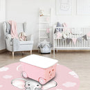 Custom Nursery Crib Bedding Set: Personalized Name 4 Piece Starry Sky Elephant Design Baby Crib Sets for Girls - Toddler Double Layer Blanket Set, Comfortable Crib Bed Sheets for Baby Toddlers by TinyTreasures Baby Boutique