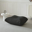 Luxury Ottomans, Modern Square Foot Rest for Sofa Couch Chair, Lazy Floor Seating, Fireside Bean Bag Chair, Tatami Sofa Lounger for Living Room, Bedroom, Office, Black by CozyNest Decor