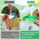 Small Soft Bath Toys for Toddlers 1-3 - Super Easy to Clean Water Table Toys Baby Tub Swimming Pool Toy Fun Tactile Training Newborn Gifts, 3Packs (Green) by TinyTreasures Baby Boutique
