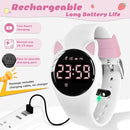 Kids Watches for Girls Boys Digital Sport Watch with Step Counter Pedometer Vibration Alarm Clock, No App Waterproof Fitness Tracker Kids Watch Boys Girls Teens Students Ages 5-16 by TinyTreasures Baby Boutique