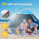 CAMEL CROWN Beach Tent UPF 50+ Sun Shelter for 2/3/5/6 Person, Lightweight Portable Sun Shade with Sand Anchor, Family Beach Day & Outdoor Adventures by TinyTreasures Baby Boutique