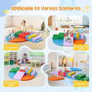 Lischwert Foam Climbing Blocks for Toddlers 1-3, 8pcs Soft Play Set with Crawling Exploration Toys, Indoor Outdoor Infant Safe Blocks for Baby Gym Toddler Playground by TinyTreasures Baby Boutique