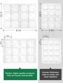 4 Packs Medium Seed Starter Tray, Adjustable Brightness and Timer, Upgraded 24 Full Spectrum LEDs, Seed Starter Kit with Drainage Holes, Tools and Labels for Indoor Plant Growing by GreenHaven Gardens