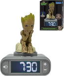 LEXiBOOK, Marvel Guardians of The Galaxy, Groot Nightlight Alarm Clock, Sounds and Melodies, Backlit LCD Screen, Illuminated, Snooze, Grey/Brown, RL800GG by TinyTreasures Baby Boutique