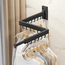 Wall Mounted Clothes Drying Rack, Collapsible Laundry Drying Rack, Retractable Foldable Drying Rack Clothing for Hanging Clothes by CozyNest Decor