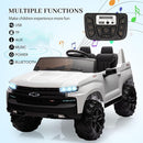 Hetoy 24V 2-Seater Truck Licensed Chevrolet Silverado Ride On Car Toy w/Parent Remote Control,4xSpring Suspension, 3 Speeds, Wireless Music, MP3 Player, Electric Vehicle Car for Kids, White by TinyTreasures Baby Boutique