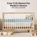 KeaBabies 2-Pack Organic Crib Sheets for Boys, Girls - 52x28 Fitted Crib Mattress Sheet Neutral, Breathable Jersey Cotton Cover for Baby Bed, Toddler Mattress, Soft & Cute Prints (Toasty) by TinyTreasures Baby Boutique