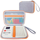 JCHPINE Hard Carrying Case for GiiKER Super Blocks Puzzle Game, Protective Storage Holder for GiiKER Brain Teaser Puzzles Interactive Handheld Game Console Accessories (Orange Case only) by TinyTreasures Baby Boutique