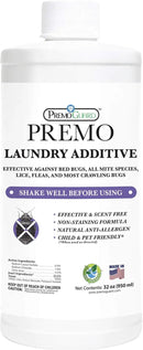 Premo Guard Bed Bug & Mite Laundry Detergent Additive 32 oz – Child & Pet Friendly – Stain & Odor Free – Best Natural Non-Toxin Treatment by CozyNest Decor