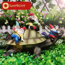 Sunthus Garden Gnome Turtle Statues Yard Art Resin Figurine Decorations Outdoor Garden Décor by CozyNest Decor