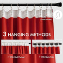 MIULEE Red Back Tab Blackout Curtains 102 Inch Long 2 Panels Set for Living Room Bedroom, Rod Pocket/Pinch Pleated Thermal Insulated Room Darkening Light Blocking Floor to Ceiling Drapes by TinyTreasures Baby Boutique