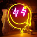 LED Smile Faces Neon Light Signs USB Powered for Wall Bedroom Kids Room Holiday Party Decoration Gifts (Yellow) by GreenHaven Gardens