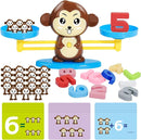 BAKAM Monkey Balance Scale Toy, Number Counting Blocks Games, Montessori Math Games for Kids 5-7, Preschool Kindergarten Learning Activities, STEM Educational Toys for 3+ Year Old by TinyTreasures Baby Boutique