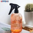 OFFIDIX Glass Watering Can, Handheld Spray Bottles, 0.4L/13.5oz Watering Spray Bottle with Adjustable Nozzle for for Indoor and Outdoor Gardening and Home Cleaning (Orange) by GreenHaven Gardens
