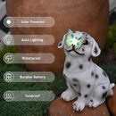 Dog Garden Figurines Outdoor Decor Solar Statue with LED Lights for Patio Lawn Yard Art Decoration Housewarming Garden Gift by CozyNest Decor