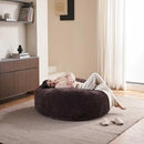 4FT Large Bean Bag Chairs,Big Adult Size Memory Foam Beanbags with Filler Included,Machine Washable Corduroy Cover,Ultra Soft Plush Gaming Bing Bag Puff Chair for Dorm, Living Room & Bedroom (Brown) by CozyNest Decor