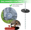 50 Pack Landscape Stakes with Gasket Caps - 6.3 Inch Heavy-Duty Galvanized Steel Garden Spikes are Used to Fixing Weed Barrier, Artificial Lawn, Patio Rug, Etc by GreenHaven Gardens