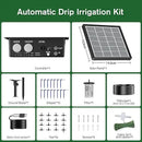 NFESOLAR Solar Drip Irrigation System Outdoor with 2200mAh Battery Backup, 6 Timing Modes, Supported 15 Pots Plants, Solar Watering System for Garden Green House by GreenHaven Gardens