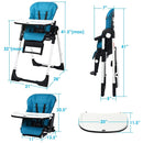 4-in-1 High Chair–Booster Seat with Adjustable Height and Recline by LJGDeals