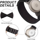 Kids Wristband Protective Case Compatible with Apple AirTag, Adjustable Nylon Bracelet for Air Tag GPS Tracker Holder with Anti Lost Watchband for Toddler Child Kids (Black) by TinyTreasures Baby Boutique