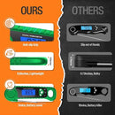 Digital Meat Thermometer for Grilling, Candy Thermometer Instant Read Food Thermometer Waterproof with Backlight for Cooking, Deep Fry, BBQ, Grill, Smoker and Roast (Green) by TinyTreasures Baby Boutique