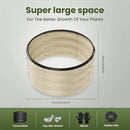 ZXZYHFTY Round Galvanized Raised Garden Bed kit,White Outdoor Garden Raised Planter Box, Round Large Metal Raised Garden Beds for Vegetable 2 * 2 * 1ft 1Pack by GreenHaven Gardens