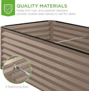 Best Choice Products 8x4x2ft Outdoor Metal Raised Garden Bed, Deep Root Planter Box for Vegetables, Flowers, Herbs, and Succulents w/ 478 Gallon Capacity - Taupe by GreenHaven Gardens