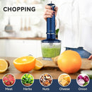 Immersion Blender Handheld 5 in 1 Hand Blender, 1000W Hand Mixer Stick, BPA-Free 12 Speed Handheld Blender 304 Stainless, Beaker, Chopper, Whisk and Milk Frother, Soup, Smoothies, Baby Food, Sauce by TinyTreasures Baby Boutique