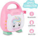 Singimals Kids Karaoke Speaker with Microphone - Unleash Your Child's Inner Superstar, Bluetooth v5.1, 12H Playtime, 5W Speaker, Multicolor LED Lighting, Shimmer The Unicorn by TinyTreasures Baby Boutique