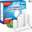 Vacplus Toilet Bowl Cleaner Tablets 40 PACK, Automatic Cleaners with Bleach, Slow-Releasing Toilet Tank Cleaners for Deodorizing & Descaling, Household Toilet Cleaners against Tough Stains by CozyNest Decor