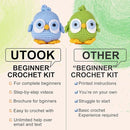 Utook Crochet Kit for Beginners，Crochet Starter Kits,Crochet Kits for Beginners Adults and Children, with Instructional Videos and Paper Tutorials, Handmade Crafts, Holiday Gifts (Bird) by TinyTreasures Baby Boutique