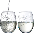 Set of 2 Zodiac Sign Wine Glasses with 2 Wooden Coasters (Sagittarius)