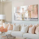 SOUGUAN Canvas Art Gold Wall Decor for Girl Pink Pictures for Living Room Wall Decoration Abstract Wall Art White Modern Painting Pictures 20"x40" by CozyNest Decor